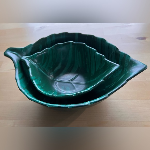 NWT Bundle 2 OPALHOUSE Leaf BAMBOO MELAMINE Bowls SET - Picture 6 of 8